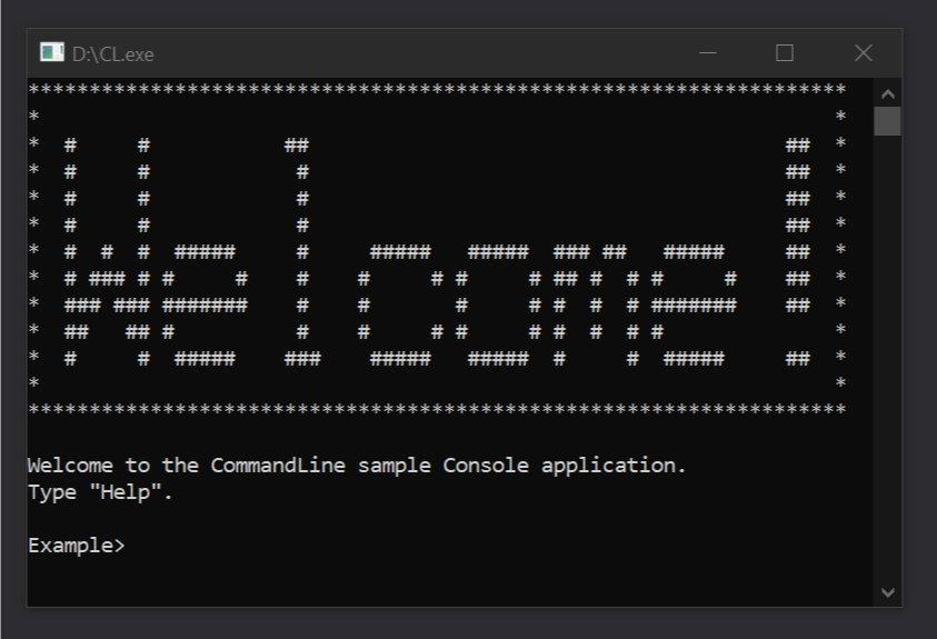CommandLine 4 C# screenshot